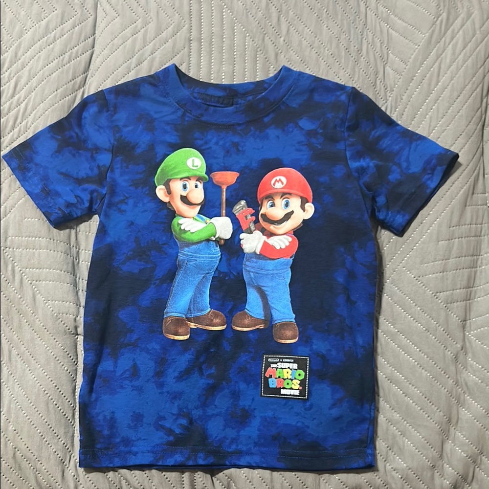 Super Mario Kids Blue T-Shirt